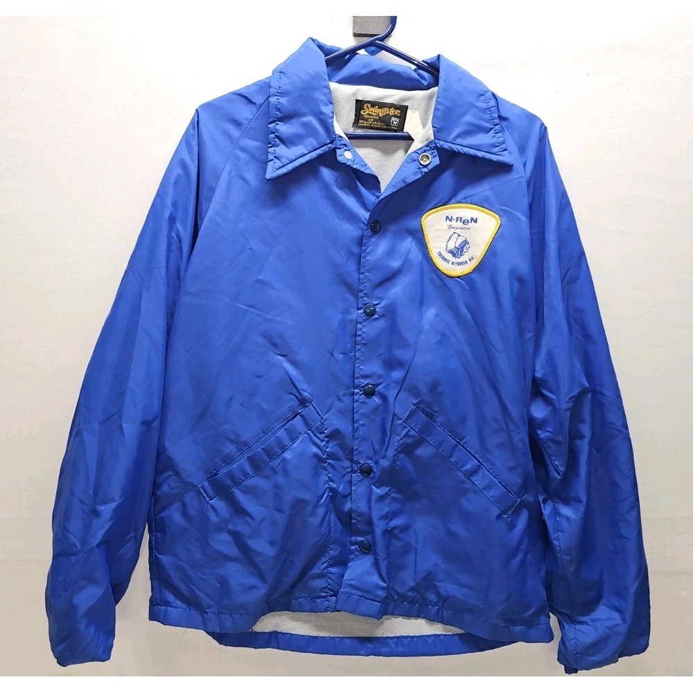 VTG 1970s Swingster "World of Wearables" Coaches Jacket Men's M Retro Workwear